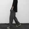 Slit loose terry sweatpants