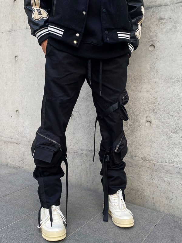 1620193867829 Three-Dimensional Cut Straight Overalls With Straps And Floating Rope