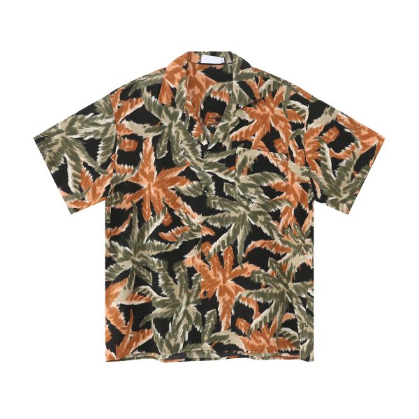 New Loose Retro Color Hong Kong Style Short Sleeve Suit Collar Shirt