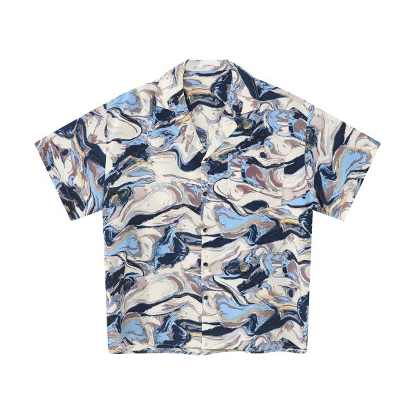New Loose Floral Tie-dyed Short Sleeve Casual Retro Shirt