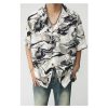 New Loose Floral Tie-dyed Short Sleeve Casual Retro Shirt