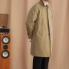 Lapel Single Breasted Business Casual Mid-length Trench Coat